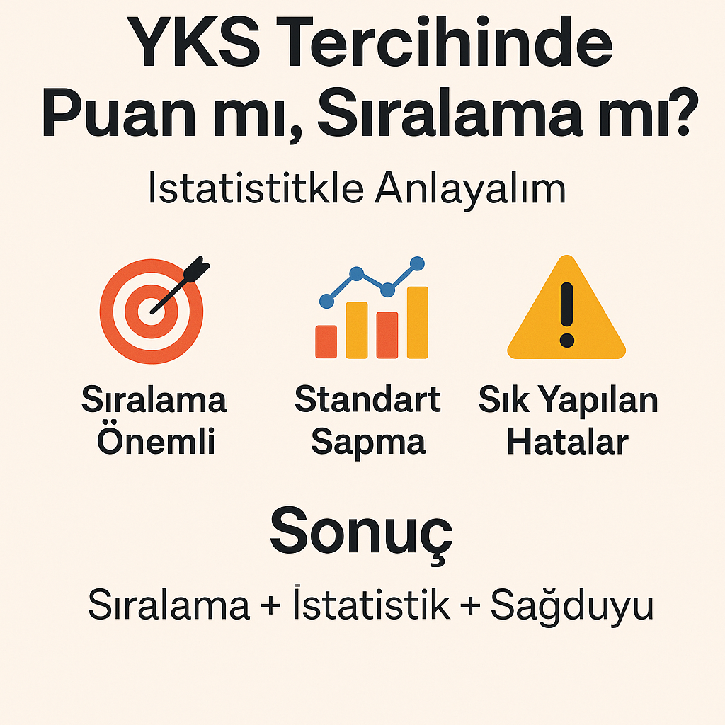 YKS Tercihinde Puan mı, Sıralama mı? İstatistikle Anlayalım