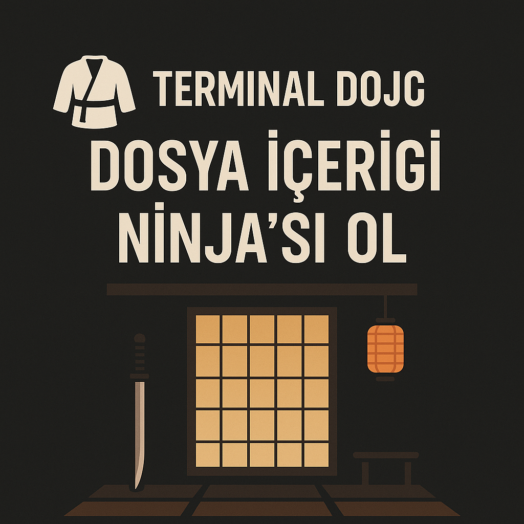 🥋 Terminal Dojo - Dosya İçeriği Ninja'sı Ol